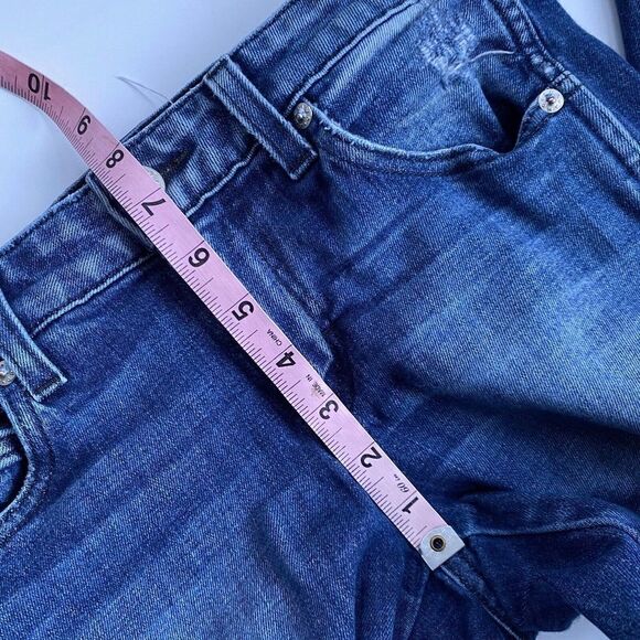 AMO Jeans Stix Crop Sweetheart Jeans Dark Wash Cotton Blend Made in USA Size 25 - Picture 9 of 12